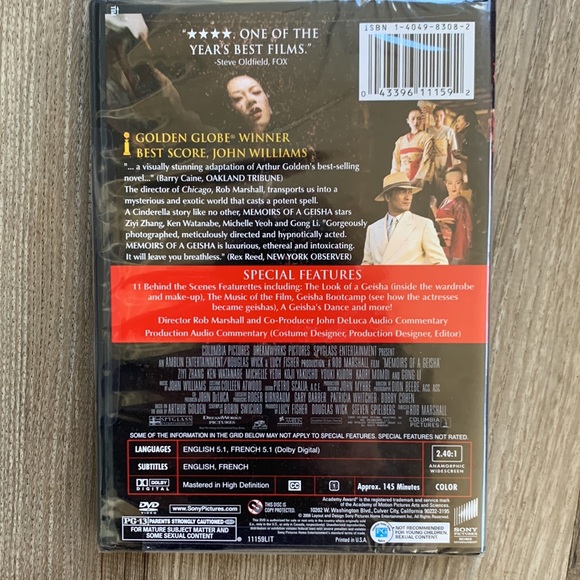 Memoirs Of A Geisha DVD Movie Columbia Pictures 2 Disc Widescreen Edition 🆕 - Picture 2 of 3